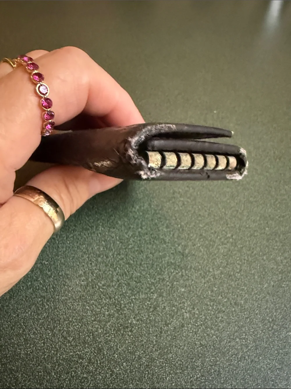 Gucci leather embossed
